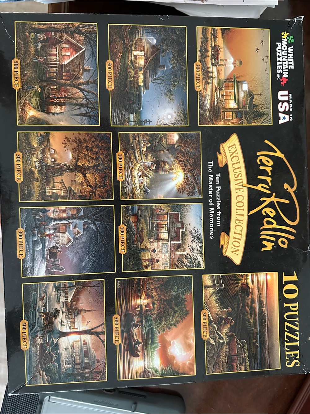 Terry Redlin Exclusive Collection 10-Puzzle Set - Black